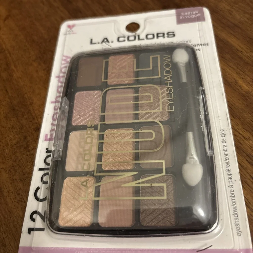 New L.A. Colors 12 Color Nude In Vogue Eyeshadow Palette